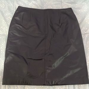 Black Leather Skirt